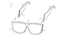 Apple Glass potrebbe essere dotato di lenti regolabili. (Fonte: Apple/USPTO)