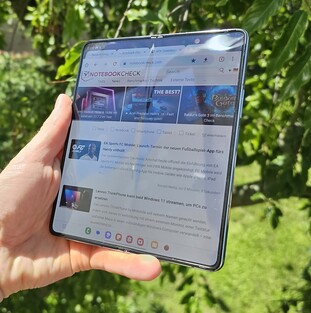 Il display interno di Galaxy Z Fold5