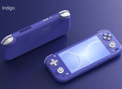 L’Anbernic RG 55G1 sarà disponibile all’acquisto in tre colori, tra cui l’Indigo.