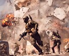 Immagine che mostra una squadra in fuga da un'esplosione in Battlefield 6. (Fonte immagine: DICE)