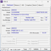CPU-Z Scheda madre