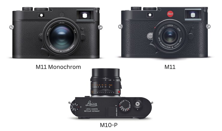 Le versioni 'P' e Monochrom omettono il logo a punti rossi di Leica per un look discreto (Fonte: Leica - modifica)