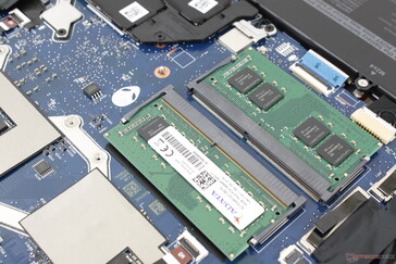 Slot SODIMM 2x accessibili. Non possiamo notare alcun rumore elettronico sulla nostra unità