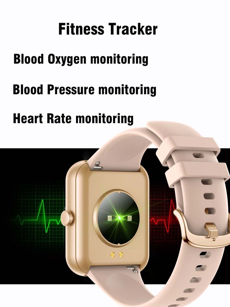 Lo smartwatch SENBONO dovrebbe essere dotato di monitor della pressione sanguigna e della frequenza cardiaca. (Fonte: SENBONO)