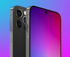 L&#039;iPhone 14 Pro e Pro Max potrebbero assomigliare a questo concept render. (Fonte: MacRumors)