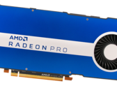 AMD Radeon Pro W6800 basato su Navi 21 offre 32 GB GDDR6 VRAM. (Immagine: Radeon Pro W5500 via AMD)