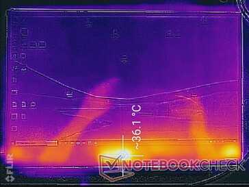 Mappa temperatura (lato frontale)