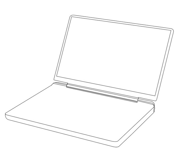 Un disegno di come sarà il GPD Win Max 2. (Fonte immagine: GPD)