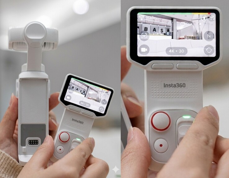 La Insta360 Luna Ultra bianca.