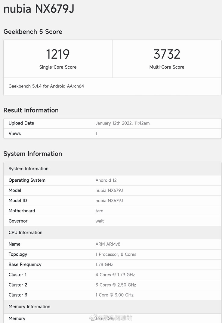 Il "RedMagic 7" irrompe su Geekbench. (Fonte: Geekbench via Digital Chat Station)