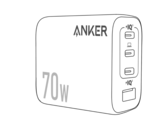Il nuovo caricatore da parete Anker Zolo a 4 porte da 70W (nella foto), secondo quanto riferito, sarà dotato di una spina pieghevole. (Fonte immagine: @AnkerInsider su X/Twitter)