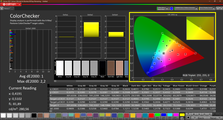 CalMAN: ColorChecker (calibrato)