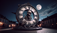L&#039;orologio della morte dello YouTuber Vsauce mostra il tempo rimanente fino alla morte ed è progettato per ricordare agli utenti la transitorietà della vita. (Fonte immagine: DallE3)