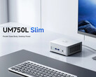 Il Minisforum UM750L Slim è disponibile in un'unica opzione di colore argento con un pulsante di accensione a contrasto. (Fonte: Minisforum)