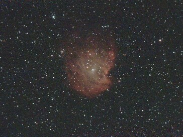Nebulosa a emissione NGC 2174, 850 foto impilate, originale.