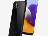 Il Galaxy A22 sarà caratterizzato dal SoC Dimenstiy 700 di MediaTek. (Fonte immagine: OnLeaks)