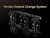 Gantry del sistema di cambio hotend Vortek che consente di cambiare rapidamente l'hotend. (Fonte: Bambu Lab)