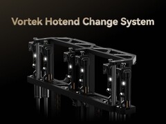 Gantry del sistema di cambio hotend Vortek che consente di cambiare rapidamente l&#039;hotend. (Fonte: Bambu Lab)