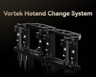 Gantry del sistema di cambio hotend Vortek che consente di cambiare rapidamente l'hotend. (Fonte: Bambu Lab)