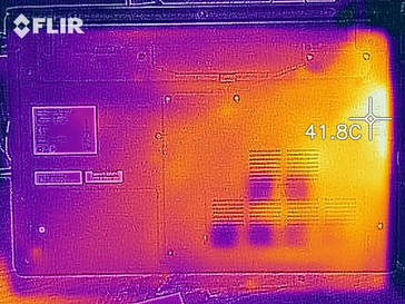 Distribuzione del calore sotto carico (lato inferiore)