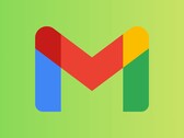 Logo Google Gmail con design colorato su sfondo verde