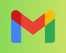 Logo Google Gmail con design colorato su sfondo verde