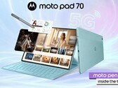 Il Moto Pad 70 è dotato di un pannello LCD IPS da 12,1 pollici