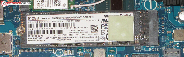 Un SSD NVMe è usato come drive di sistema.