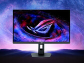 Il ROG Strix XG27JCG potrebbe fare il suo debutto al CES 2026. Nella foto: Un'immagine promozionale del monitor da gioco. (Fonte: Asus)