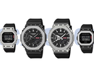 Da sinistra a destra (nella foto), Casio GM-5600M-1JF, GM-2100BM-1AJF, GM-2100M-1AJF e GM-5600BM-1AJF. (Fonte immagine: Casio - modificato)