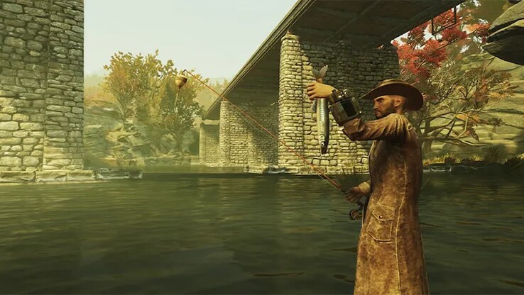 L'aggiornamento Fallout 76 Gone Fission ha aggiunto un nuovo gameplay legato alla pesca (Fonte: Bethesda)