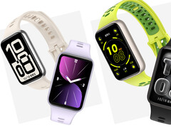 La serie Band 11 sembra presentare alcuni quadranti ispirati a watchOS. Nell’immagine: una foto promozionale della linea.
