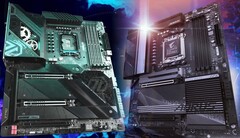 I prezzi medi di vendita delle schede madri Intel e AMD hanno superato di gran lunga i tassi di inflazione. (Fonte: ASRock/Gigabyte - modifica)