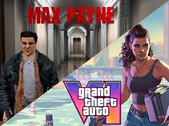 Viene mostrato il banner di Max Payne e GTA VI (Fonte: Steam, Rockstar Games con modifiche)