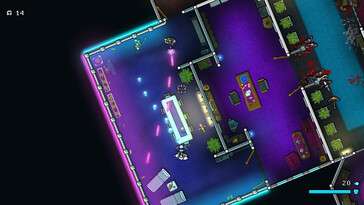 Nella foto: Una schermata di gameplay di Redgar: The Space Viking.