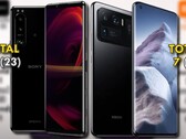 Sony Xperia 1 III vs. Xiaomi Mi 11 Ultra: gli smartphone Snapdragon 888 messi alla prova della velocità. (Fonte immagine: Sony/Xiaomi/TechNick - modificato)