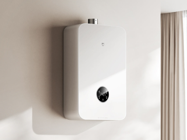 Lo Xiaomi Mijia Smart Gas Water Heater 2 Waterfall Shower con acqua fredda zero (18L). (Fonte immagine: Xiaomi)