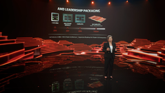 AMD annuncia l'arrivo dei chiplet confezionati in 3D. (Fonte: keynote AMD Computex 2021)