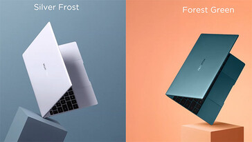 MateBook X nelle colorazioni Silver Frost e Forest Green