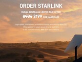 L'Australia rurale ha recentemente ottenuto l'accordo per l'equipaggiamento di Starlink (immagine: SpaceX)