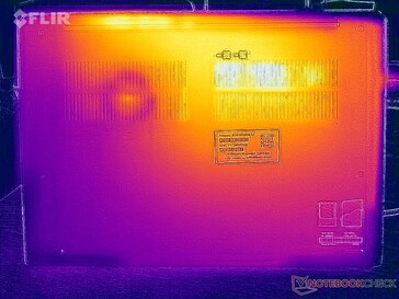 Test di sollecitazione delle temperature di superficie (in basso)