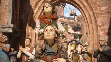 Un'immagine che mostra diverse persone in A Plague Tale: Requiem.