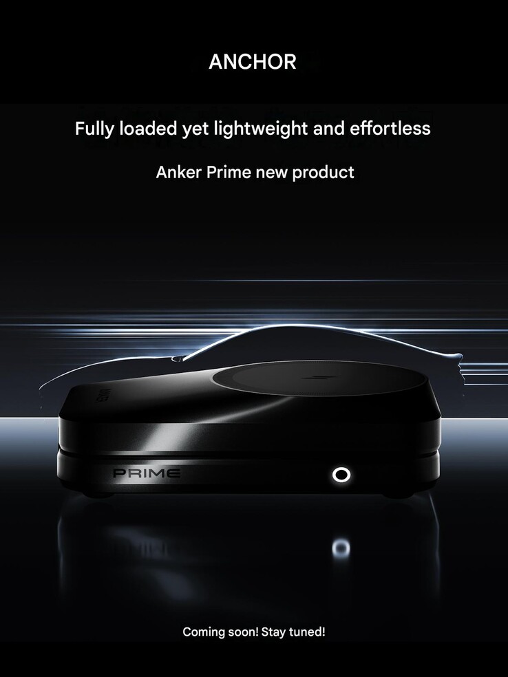 Il poster teaser della Stazione di ricarica wireless Prime di Anker
