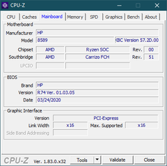 CPU-Z scheda madre