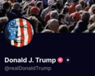 L'account di DJT su Truth Social