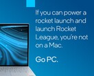 Intel sostiene che Rocket League non può essere giocato su un Mac, anche se è possibile utilizzando CrossOver. (Fonte: Intel)