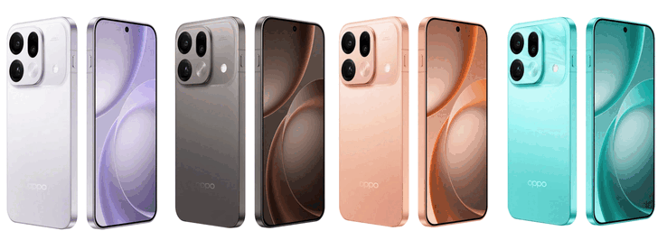 Oppo Find X9s Pro è disponibile nei colori Wind Rider Blue, Energetic Orange, Native Titanium e Free White