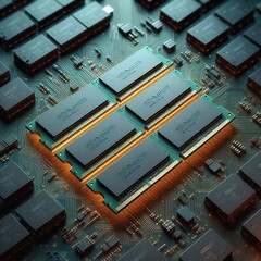 Qualcomm e Apple potrebbero utilizzare la memoria LPDDR6 nei loro prossimi SoC per smartphone (immagine generata da DALL-E 3.0)