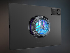 Il radiatore mobile Legion costa circa 28 dollari in Cina. Nella foto: l&#039;accessorio collegato ad un tablet da gioco. (Fonte: Lenovo)