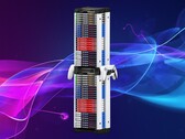 Vetrina con dischi per PS5 in esposizione